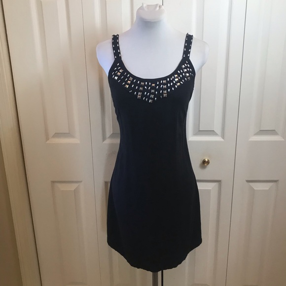 Black Studded Sundress Tie Back sz S by Rayasun - Picture 5 of 8